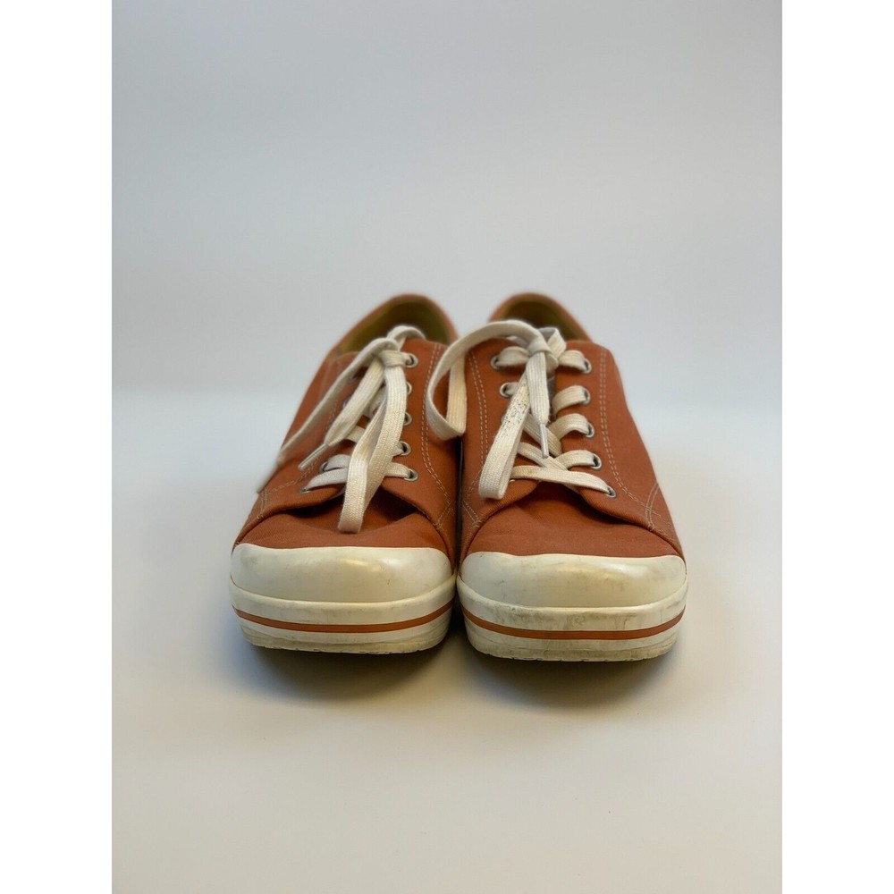 Dansko Orange Canvas Low-Top Sneakers with White Trim - Picture 4 of 13